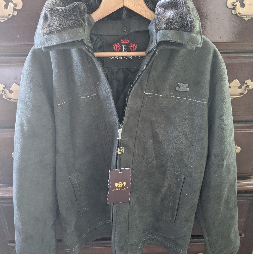 Emporio&Co Suede Full Zip Fashionista Jacket
